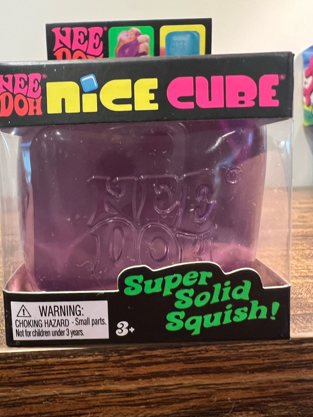 🔥💜Viral, rare! NeeDoh Nice Cube Super Solid Squishy - Purple 💜New, unopened* - Picture 1 of 5